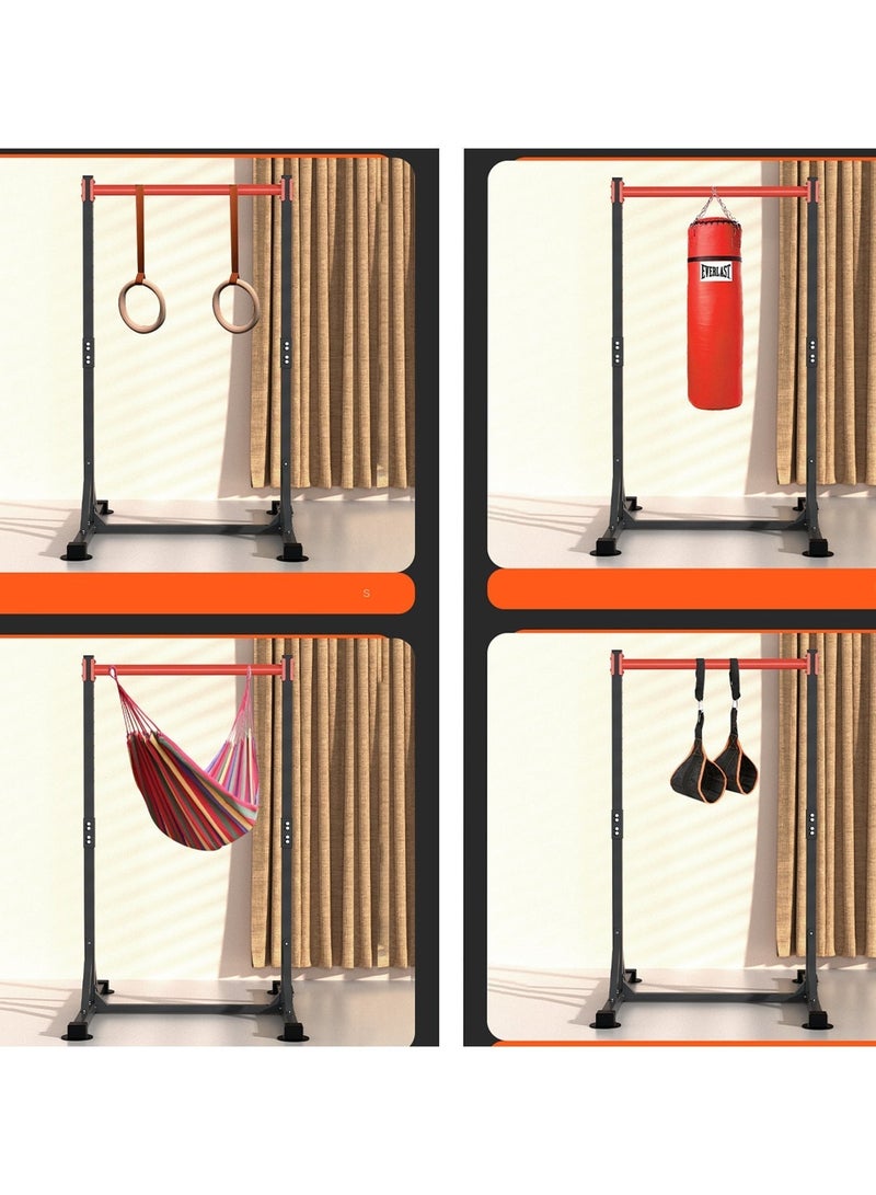 كينجمازي قضيب سحب لأعلى تدريب القوة مع تمديدات ذراع منحنية قابل للتعديل 40 سم - 216 سم - Image 2